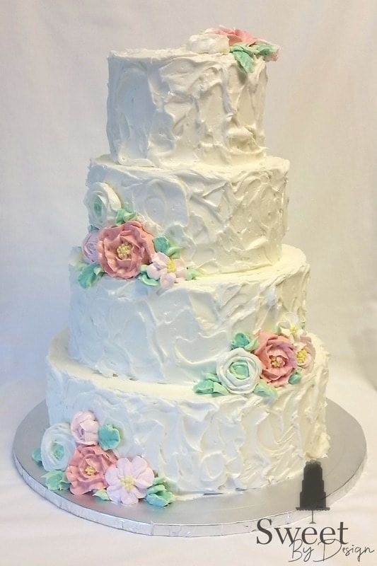 Buttercream wedding cake by Sweet By Design