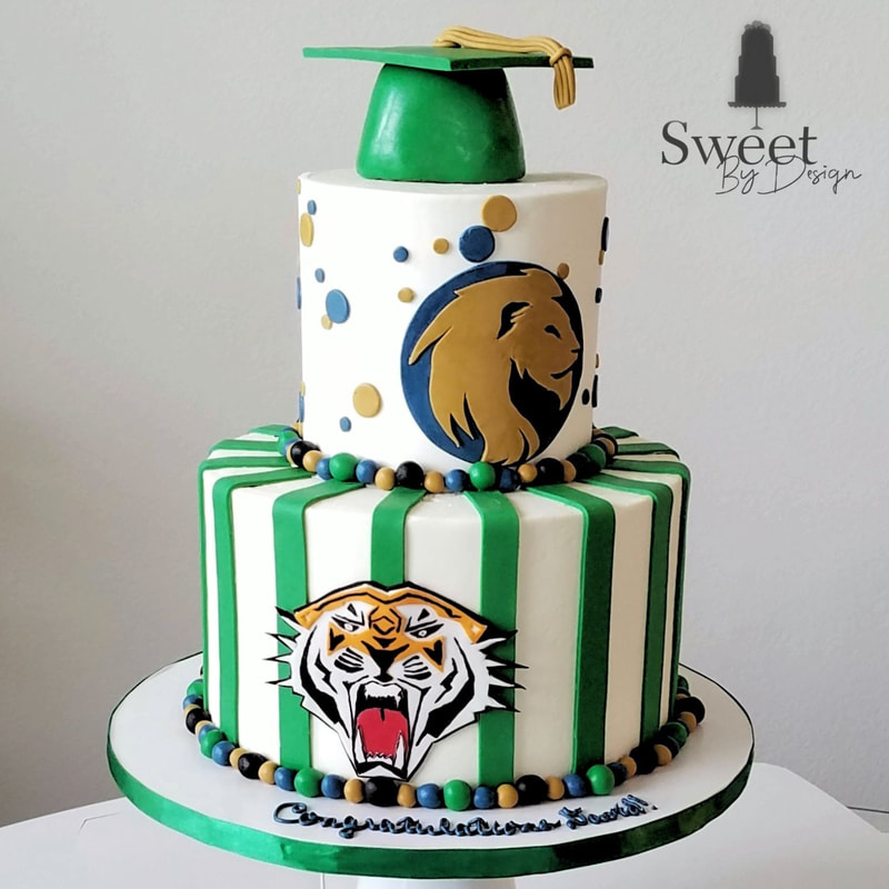 Blue Ridge Commerce graduation cake by Sweet By Design