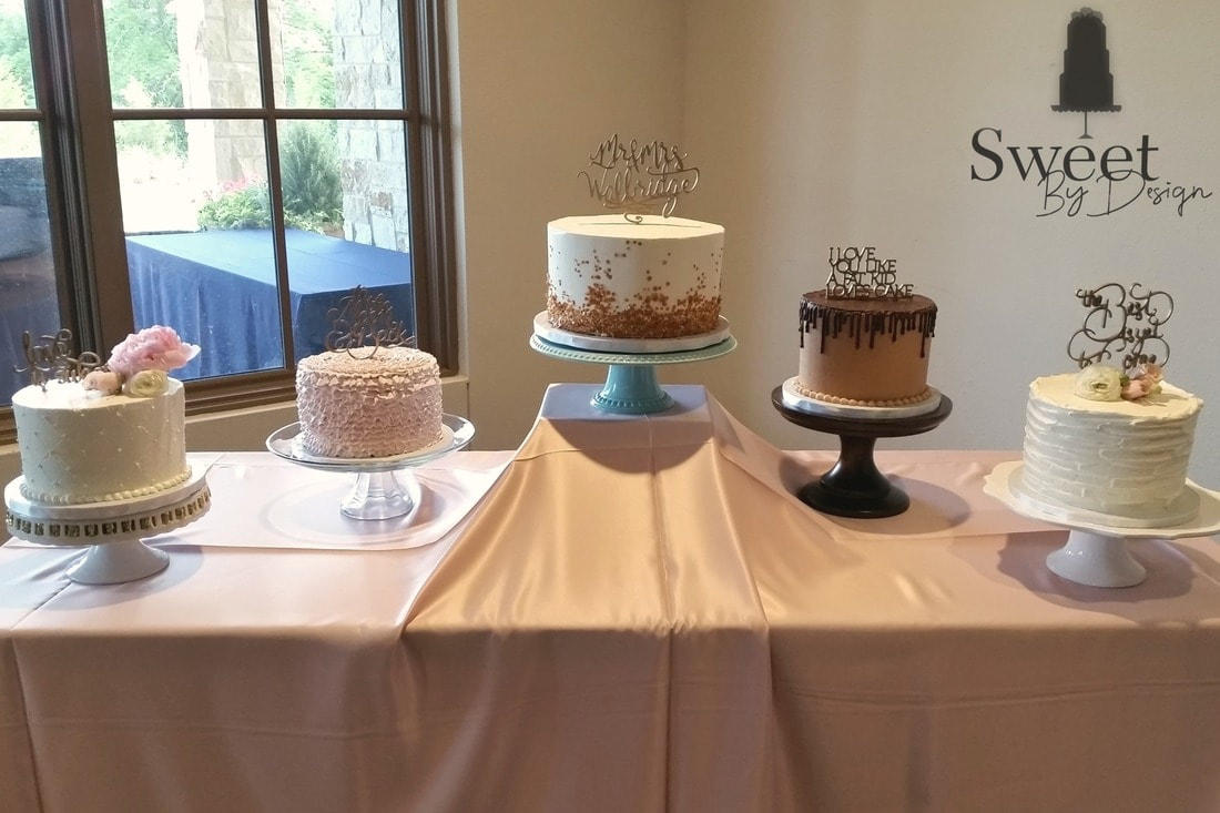 Cake bar wedding dessert cakes by Sweet By Design 