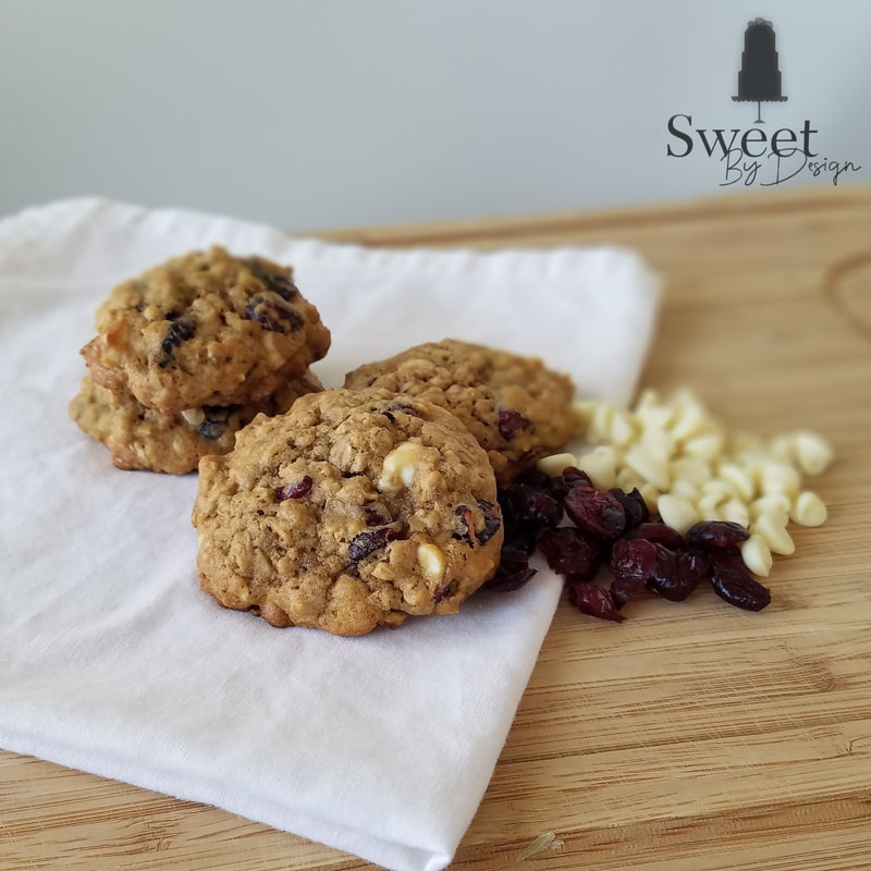 Cranberry white chocolate cookies by Sweet By Design