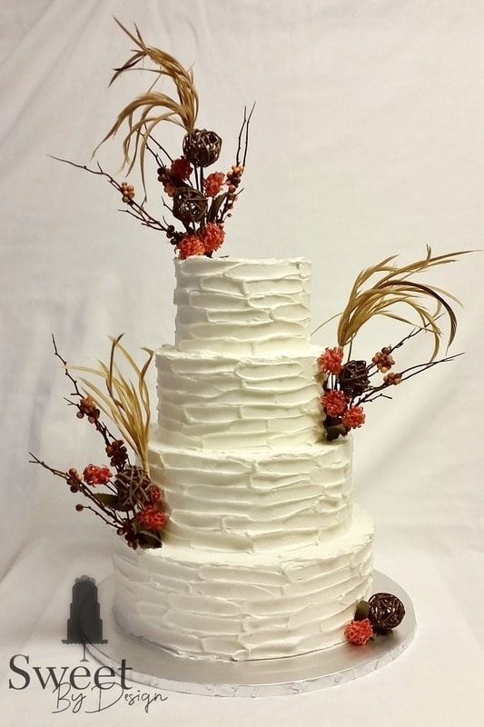 Fall wedding cake Sweet By Design Cakes