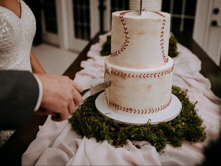 Baseball groom's cake by Sweet By Design in Melissa, Texas