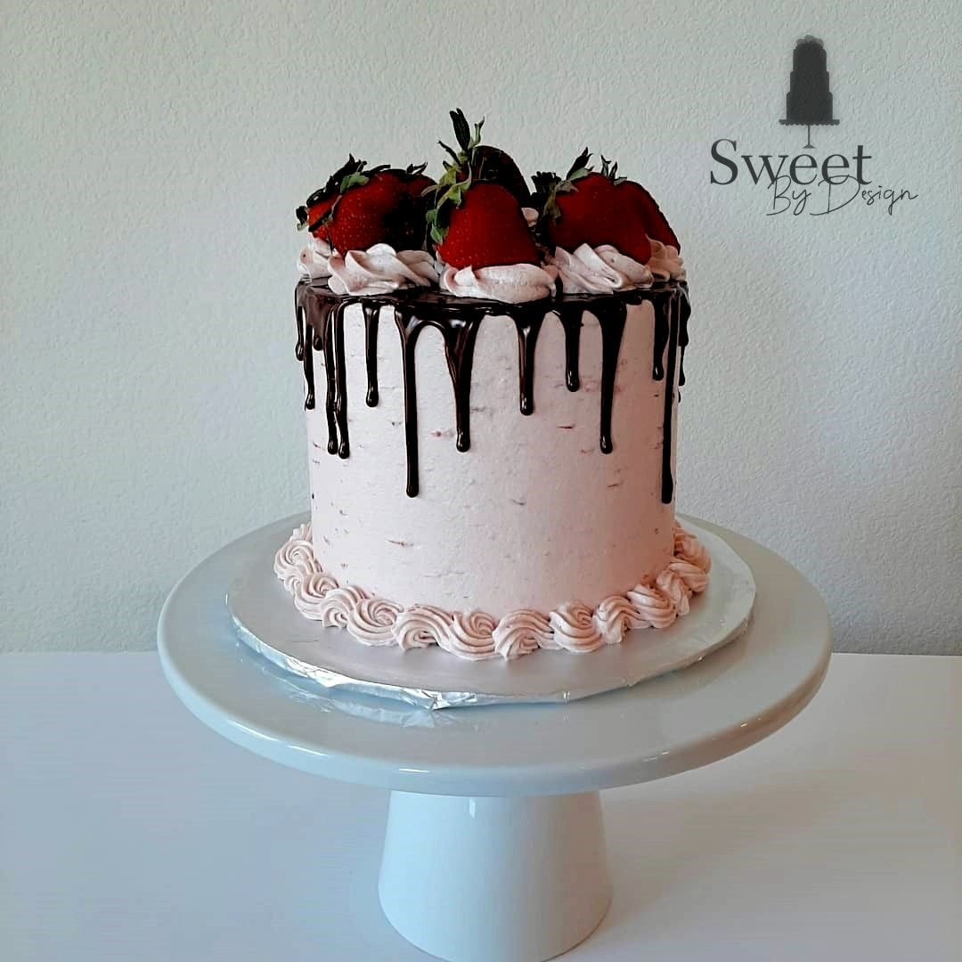 Strawberry dessert cake by Sweet By Design