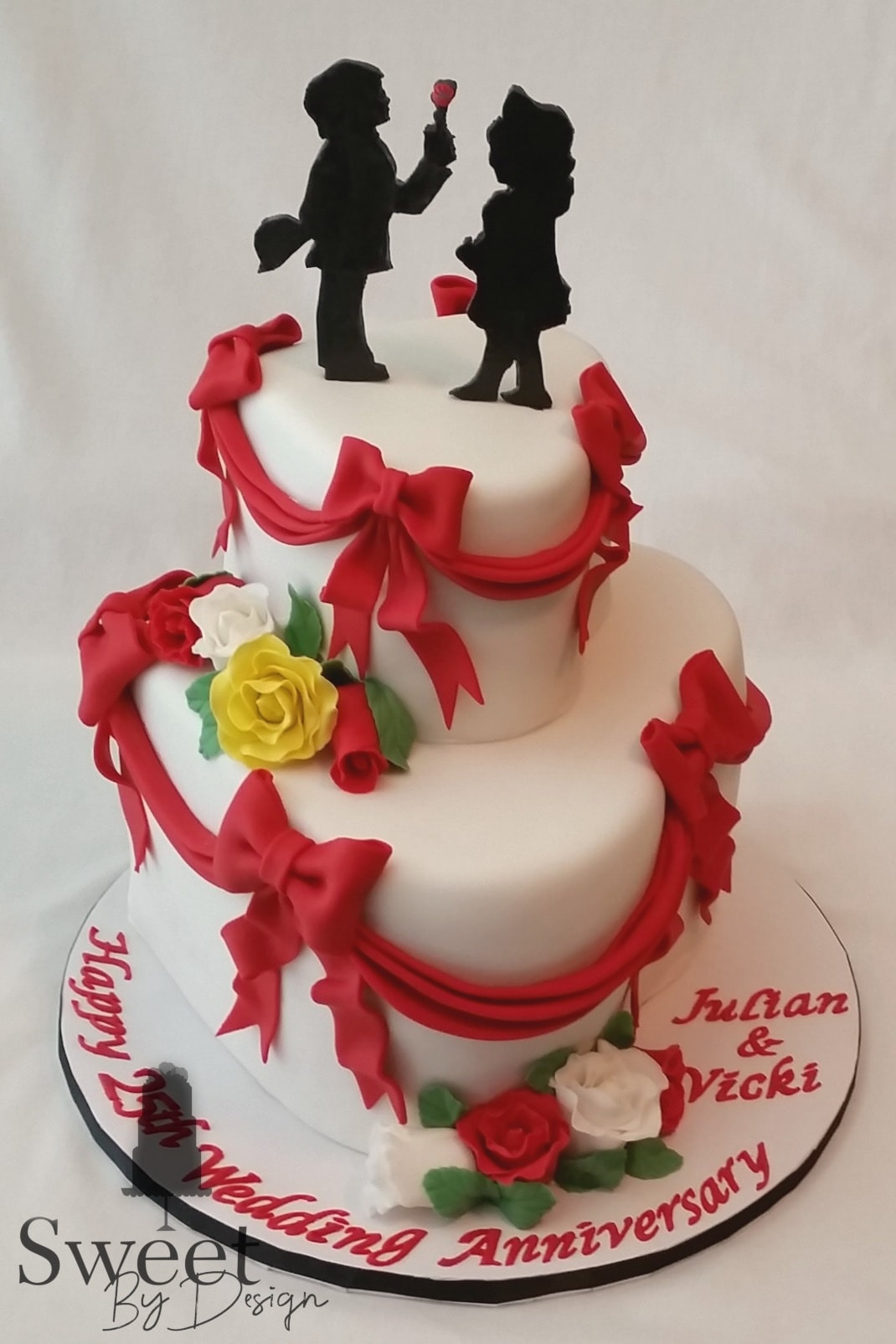Anniversary cake by Sweet By Design